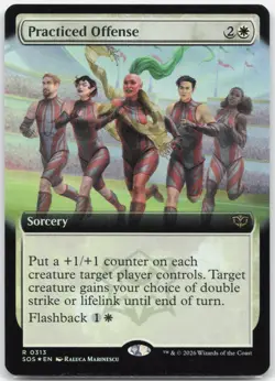 Practiced Offense (Extended Art) 313 Secrets of Strixhaven MTG Foil NM - Image 1