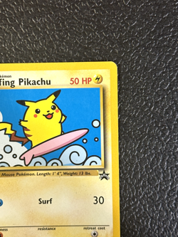 Pokemon Card - Surfing Pikachu WoTC Black Star Promo 28 Promo (LP) - Image 2