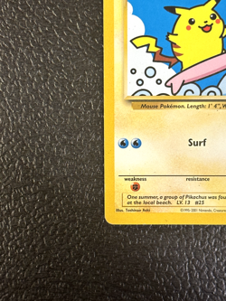 Pokemon Card - Surfing Pikachu WoTC Black Star Promo 28 Promo (LP) - Image 4