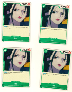 Set Of 4 Izo OP01-033 Romance Dawn One Piece Trading Card - Image 1