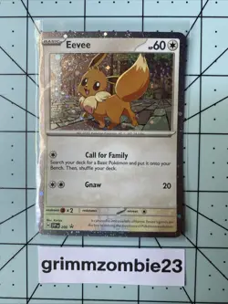 Eevee (Cosmos Holo) SVP 200 Holo Promo Scarlet & Violet Promo Pokemon Holo NM - Image 1