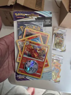 Pokemon TCG Chilling Reign Checklane Blister Torchic Blaziken Promo New - Image 1