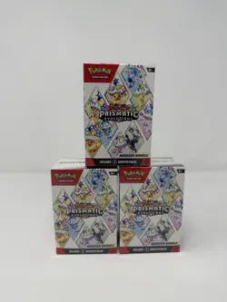 LOT OF 3 - Bundle - Pokemon TCG Scalet & Violet - Prismatic Evolutions Booster - Image 1