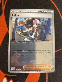 Hilda (Poke Ball Pattern) 084/086 Holo Uncommon White Flare Pokemon Holo NM - Image 1