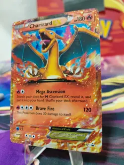 Pokemon TCG Charizard EX XY17 Holo Ultra Rare Black Star Promo Card LIGHT PLAY - Image 2