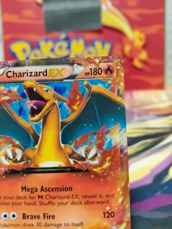 Pokemon TCG Charizard EX XY17 Holo Ultra Rare Black Star Promo Card LIGHT PLAY - Image 4