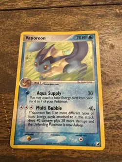 Vaporeon 19/115 Unseen Forces Holo Pokemon Card TCG MP - Image 1