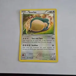Snorlax - 77/124 - Pokemon Fates Collide XY Non-Holo Rare Card LP - Image 1