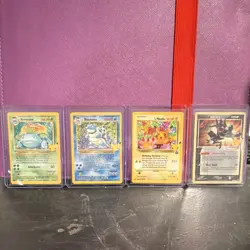 Pokemon TCG 4-Card Holo Lot Venusaur Blastoise Pikachu Promo Greninja - Image 1