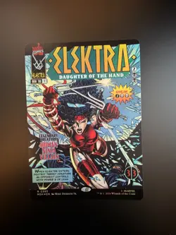 MTG Marvel Super Heroes Elektra Daughter of the Hand Borderless Comic 0395 Foil - Image 1
