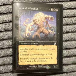 Undead Warchief MTG Scourge 2003 U Black Zombie English Authentic NM - Image 3