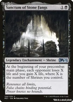 MTG Sanctum of Stone Fangs [M21 - 120] NM - Image 1