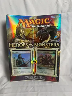 Magic the Gathering MTG Duel Decks Heroes vs Monsters Sealed; Some Wear on Box - Image 1