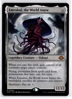 Emrakul, the World Anew 6 Mythic Modern Horizons 3 Magic: The Gathering Foil NM - Image 1
