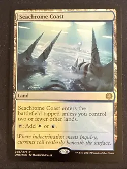 1x Foil Seachrome Coast (258) Phyrexia: All Will Be One LP MTG Magic x1 MKE - Image 1