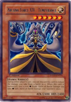 Arcana Force XIV - Temperance - LODT-EN014 - Rare - Unlimited Edition - Damaged - Image 1
