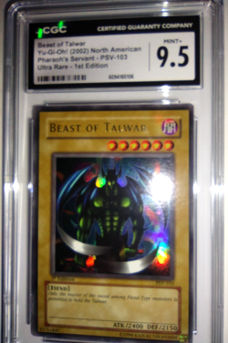 2002 Vintage Yu-Gi-Oh Beast of Talwar Ultra Rare Holo 1st Ed CGC 9.5 PSV-103 - Image 1
