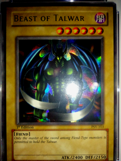 2002 Vintage Yu-Gi-Oh Beast of Talwar Ultra Rare Holo 1st Ed CGC 9.5 PSV-103 - Image 2