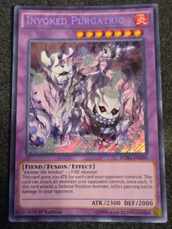 Invoked Purgatrio FUEN-EN030 Secret Rare 1st Edition NM YuGiOh - Image 1