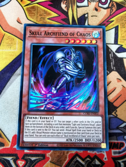 Skull Archfiend of Chaos cori-en002 1st Edition (NEW) Super Rare Yu-Gi-Oh! - Image 1