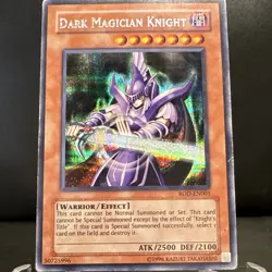 Yugioh - Dark Magician Knight ROD-EN001 Ultra Rare Foil Unlimited EN- DAMAGED - Image 2