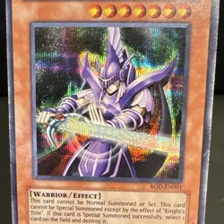 Yugioh - Dark Magician Knight ROD-EN001 Ultra Rare Foil Unlimited EN- DAMAGED - Image 3