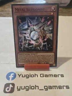 Yu-Gi-Oh Metal Illusionist ROTA 1st Edition Super Rare Light Played - Image 1