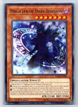 Magician of Dark Illusion LED6-EN006 Legendary Duelists: Magical Hero Yu-Gi-Oh - Image 1