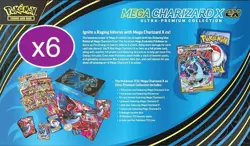 LOT OF 6 SEALED Pokemon TCG - Mega Charizard X ex Ultra Premium Collection - Image 3