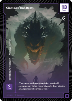 2x - Wonders Of The First - Giant Goo'Rah Beast 257/401 Secondary Wonder! - Image 1