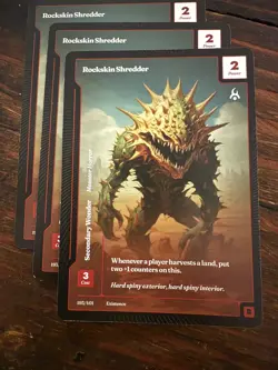 Wonders of the First ROCKSKIN SHREDDER #193/401 Rare NM - Image 1
