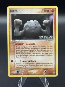 Pokemon Card - Ditto Geodude 62/113 EX Delta Species Reverse Holo - NM - Image 1