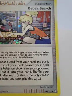 Bebe's Search 109/123 Holo Pokemon Card Mysterious Treasurer's - Image 2