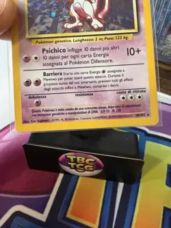 Pokemon Mewtwo TCG Base Set Holo Unlimited (RARE) Card 10/102 ITALIAN NM SWIRL - Image 4