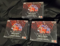 One Piece The Time of Batlle TCG Op-16 Booster Box Lot of 3 Sealed Trading Cards - Image 1