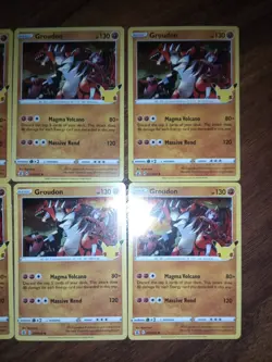 Pokemon TCG Groudon x6 Holo Rare Card 17/25 Celebrations *Check Photos* - Image 3