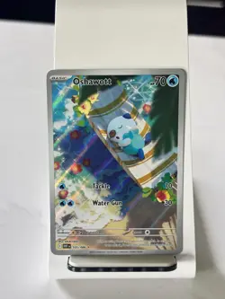 Pokemon Oshawott 105/086 Illustration Rare Holo Sv: White Flare 2025 Card - Image 1