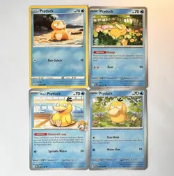 Psyduck Pokemon TCG Lot 4 English Standard Water Type Common Cards - Image 1