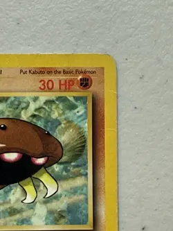 Kabuto [First Edition] 50/62 Pokemon Fossil Common Card 1999 Damaged - Image 3