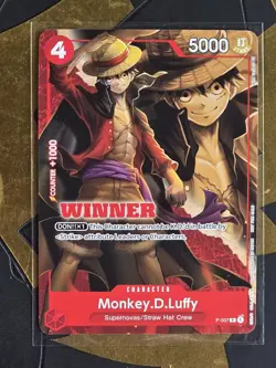 Monkey.D.Luffy - P-007 (Winner Pack Vol. 1) P-007 One Piece Promotion Card - Image 1