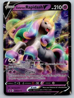 Galarian Rapidash V - SWSH111 SWSH: Sword & Shield Promo Cards NM - Image 1