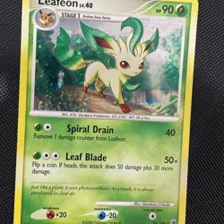 Pokemon Leafeon 24/100 Majestic Dawn Rare Holo 2008 English TCG Card - Image 3