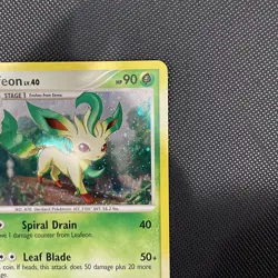 Pokemon Leafeon 24/100 Majestic Dawn Rare Holo 2008 English TCG Card - Image 5