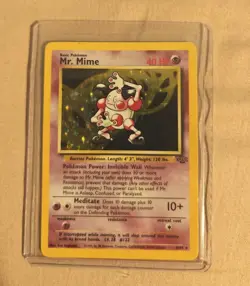 Pokemon TCG Mr. Mime 06/64 Jungle Holo MP Card - Image 1