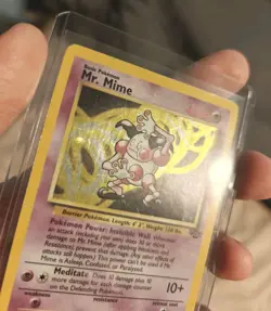 Pokemon TCG Mr. Mime 06/64 Jungle Holo MP Card - Image 2