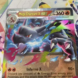 Pokemon TCG Card Mega Charizard X ex 013/094 Phantasmal Flames Double Rare - NM - Image 3