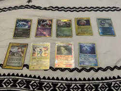 Pokemon TCG Binder Collection - Holos, E-Reader, WOTC, Rares - 9 Card Lot - Image 1