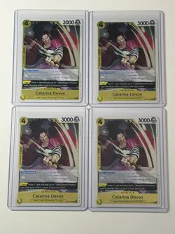 Catarina Devon OP16-104 The Time Of Battle 4 Foil Card Play Set Lot One Piece - Image 1