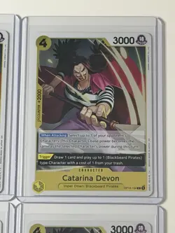 Catarina Devon OP16-104 The Time Of Battle 4 Foil Card Play Set Lot One Piece - Image 3