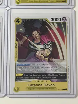 Catarina Devon OP16-104 The Time Of Battle 4 Foil Card Play Set Lot One Piece - Image 5
